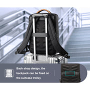 Bopai 751-006641A Large Capacity Anti-theft Water-resistant Laptop Business Backpack(Black)