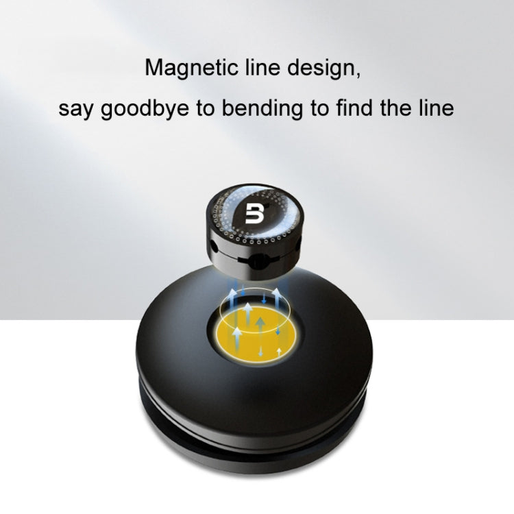 BEN.JACK Desktop Data Cable Storage Buckle Headphone Cable Holder(Black)