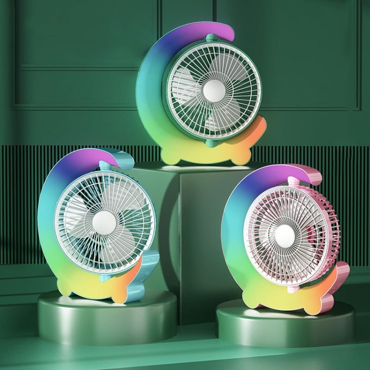 F11 USB Charging Cool Marquee Desktop Portable Fan(Sakura Pink)