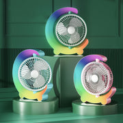F11 USB Charging Cool Marquee Desktop Portable Fan(Sakura Pink)
