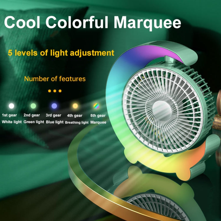 F11 USB Charging Cool Marquee Desktop Portable Fan(Sakura Pink)