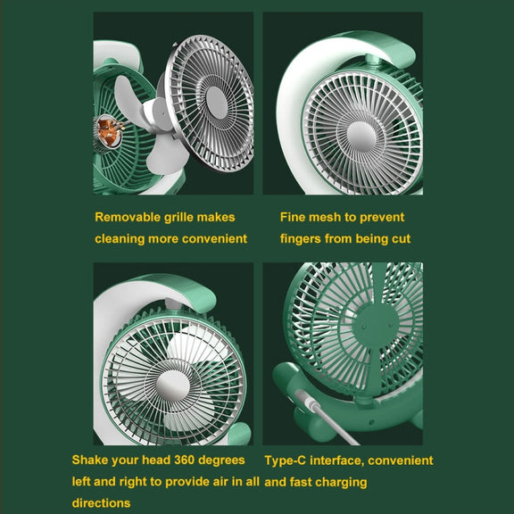 F11 USB Charging Cool Marquee Desktop Portable Fan(Sky Blue)