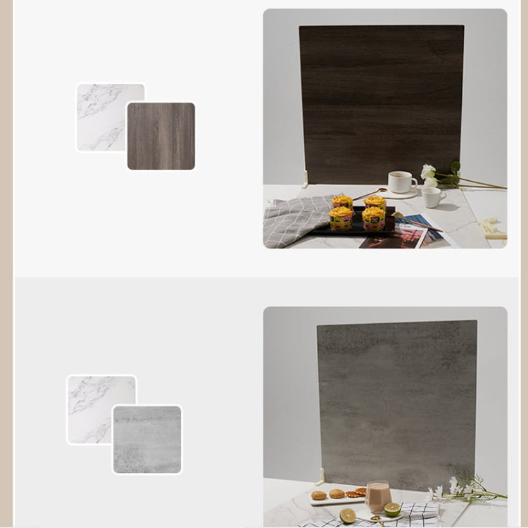 2pcs 60cm Double-Sided Background Board + 7pcs Backdrop Paper Photography Props Set, Spec: Set 6