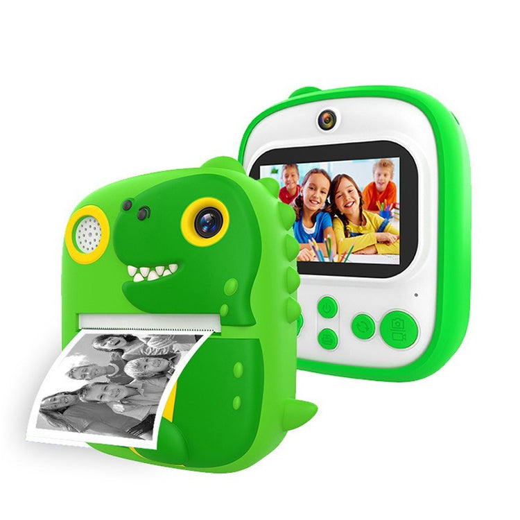 2.4 Inch 1080P HD Instant Printing Camera Children Thermal Printer With 32G TF Card(Blue)