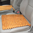 44x44cm Summer Car Pure Wood Beads Square Seat Cushion(Yellow) - Seat Accessories by PMC TechLife | Online Shopping South Africa | PMC TechLife | Buy Now Pay Later Mobicred