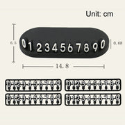 3D Temporary License Plate Removal Ornaments Anti-slip Base(Black)