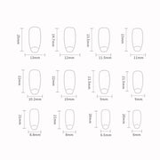 24pcs /Box  Press On Nails Dark Star and Moon Series False Nails Mid-Length Ballet Nails(R722)