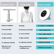 Multifunctional Alarm Clock Time Management Sitting Correction Reminder(Sky Blue)