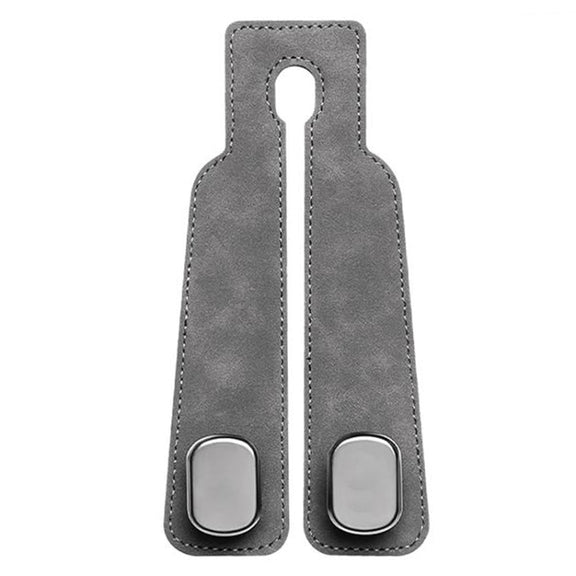 Car Seat Mack Multifunctional Metal Hook Mobile Phone Holder, Style: No Mark(Gray)