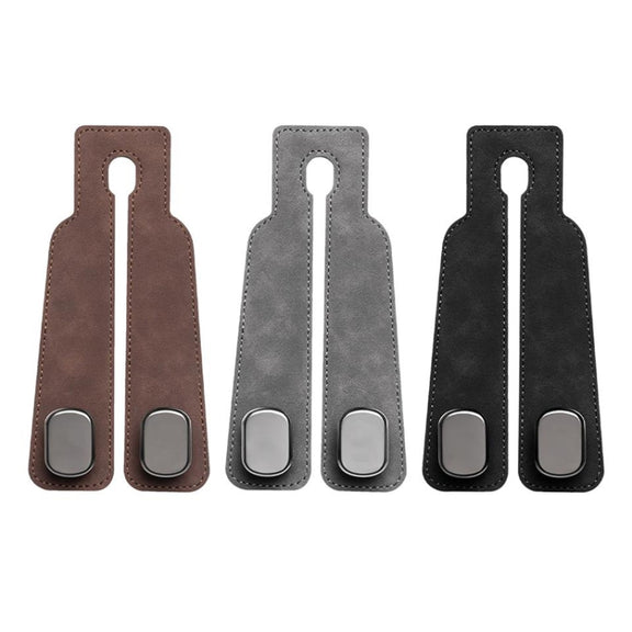 Car Seat Mack Multifunctional Metal Hook Mobile Phone Holder, Style: No Mark(Black)