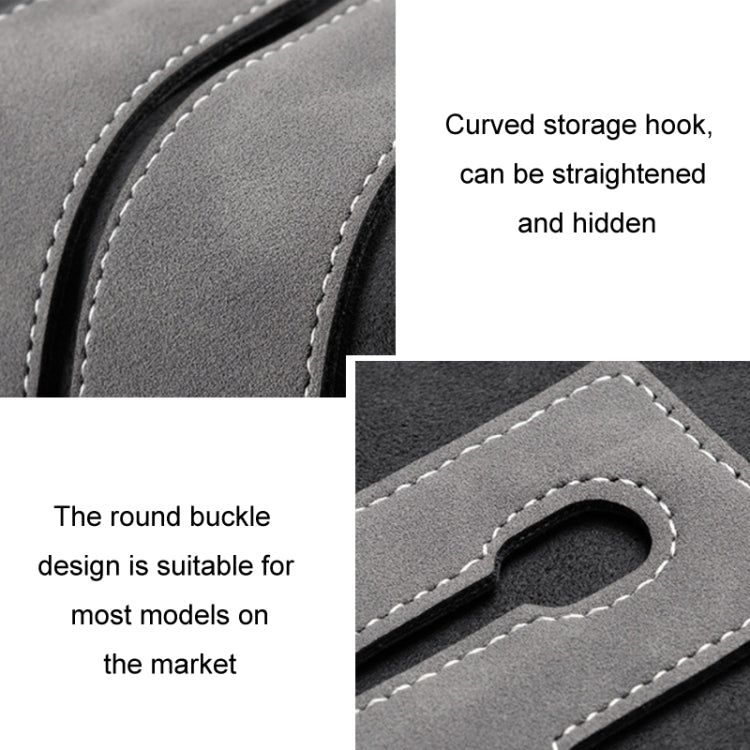 Car Seat Mack Multifunctional Metal Hook Mobile Phone Holder, Style: No Mark(Brown)