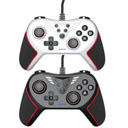 For Switch / PC USB Wired Gamepad With Vibration And Burst Function(Black)