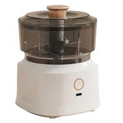JRQ-01 Home Wireless Electric Meat Grinder Kitchen Garlic Pounder, Size: Double-click(White)