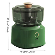 JRQ-01 Home Wireless Electric Meat Grinder Kitchen Garlic Pounder, Size: Electroplated Double-click(White)