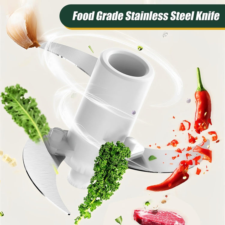 JRQ-01 Home Wireless Electric Meat Grinder Kitchen Garlic Pounder, Size: Double-click(Coffee)