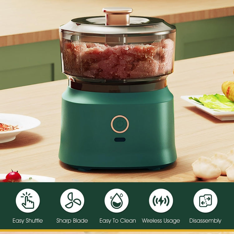 JRQ-01 Home Wireless Electric Meat Grinder Kitchen Garlic Pounder, Size: Double-click(Coffee)