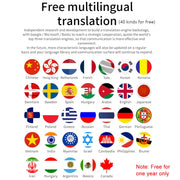 40 Languages Instant Real-Time Translation Smart Wireless BT5.0 Translation Earphone(Black)