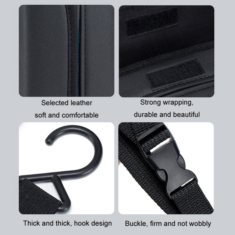 Car Seat Side Storage Hanging Bag Tissue Box, Model: H321 Carbon Fiber Pattern