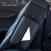 Car Seat Side Storage Hanging Bag Tissue Box, Model: H320 Litchi Pattern