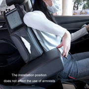 Car Seat Side Storage Hanging Bag Tissue Box, Model: H321 Carbon Fiber Pattern