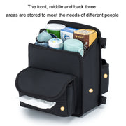 Car Seat Storage Mesh Pocket Hanging Storage Bag Tissue Box, Color: H9160 Black
