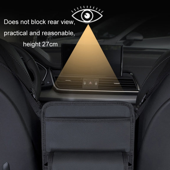 Car Seat Storage Mesh Pocket Hanging Storage Bag Tissue Box, Color: H9160 Black