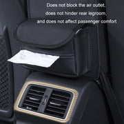 Car Seat Storage Mesh Pocket Hanging Storage Bag Tissue Box, Color: H9160 Black