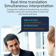 Hishell P40 Smart Translator 135 Languages Voice Intelligent Online Translation Machine Offline Multilanguage Speech Translate(Black)