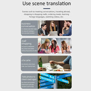 Hishell P40 Smart Translator 135 Languages Voice Intelligent Online Translation Machine Offline Multilanguage Speech Translate(Black)