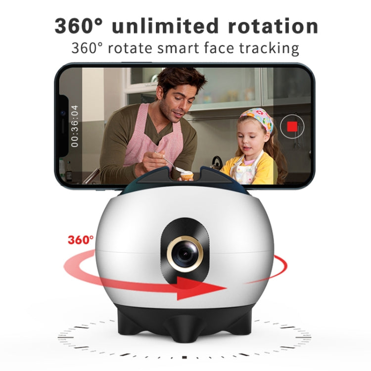 Hishell Rechargeable AI Face Intelligent Follow Shot Gimbal Cell Phone Live Streaming Video Stabilizer(White)