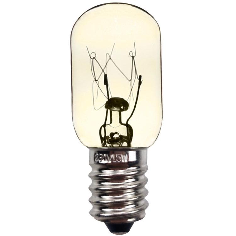 220V 15W E14 Screw Light Refrigerator Light Bulb Microwave Oven Sewing Machine Machine Bulb(2700K)