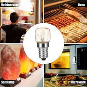 E14 Salt Crystal Lamps High Temperature Resistant Oven Light Bulb, Power: 15W Brass Lamp Head(2700K Warm White)