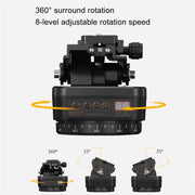 ZIFON YT-1000 Electric Gimbal 360 Degree Panoramic Remote Control Mobile Phone Shooting Dual Axis DSLR Camera Live Stabilizer(Standard)