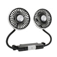 Car Double-head Hose Seat Fan with Light(Black) - Heating & Fans by PMC TechLife | Online Shopping South Africa | PMC TechLife | Buy Now Pay Later Mobicred