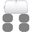 Car Front Windshield Heat Insulation Sun Protection Visor, Specification: Large Front Baffle + 4 Side Baffles - Window Foils & Solar Protection by PMC TechLife | Online Shopping South Africa | PMC TechLife | Buy Now Pay Later Mobicred
