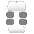 Car Front Windshield Heat Insulation Sun Protection Visor, Specification: Large Front Baffle+4 Side Baffles+1 Rear Baffle - free shipping - PMC TechLife - Order now!