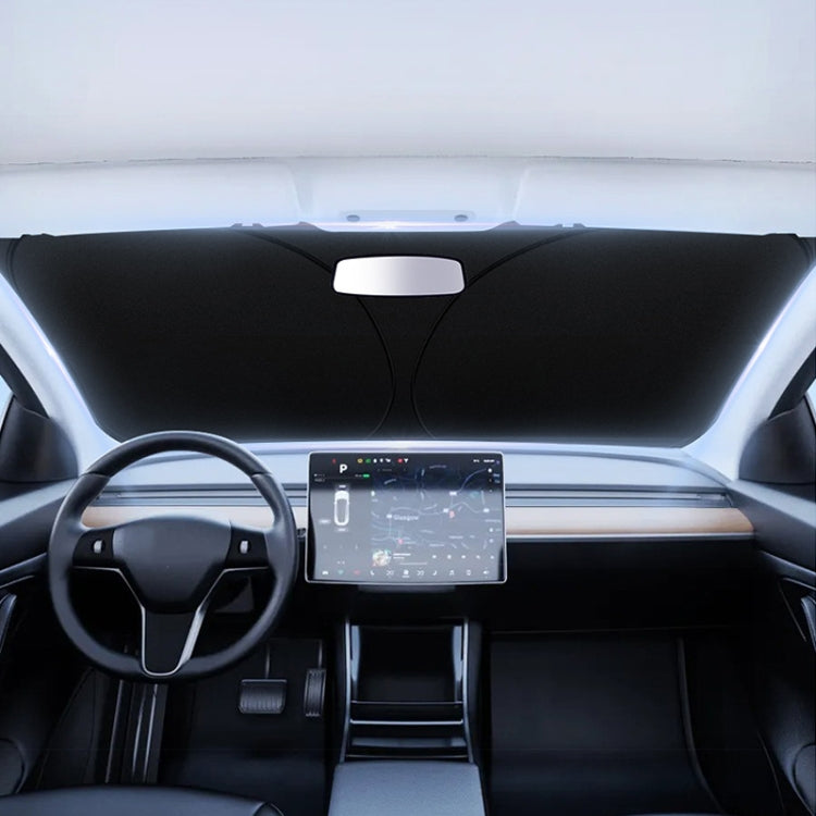 Car Front Windshield Heat Insulation Sun Protection Visor, Specification: Large Front Baffle + 2 Side Baffles