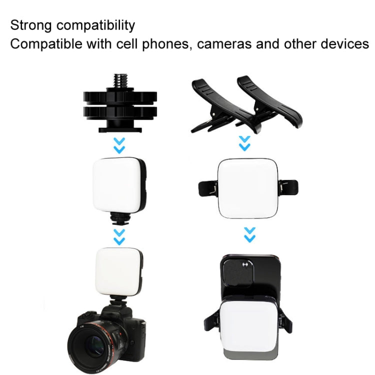 Desiontal V90 Mobile Phone Live Beauty Fill Light LED Pocket Light USB Charging Tofu Lamp(Standard)