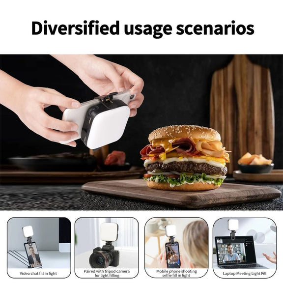 Desiontal V90 Mobile Phone Live Beauty Fill Light LED Pocket Light USB Charging Tofu Lamp(Standard)