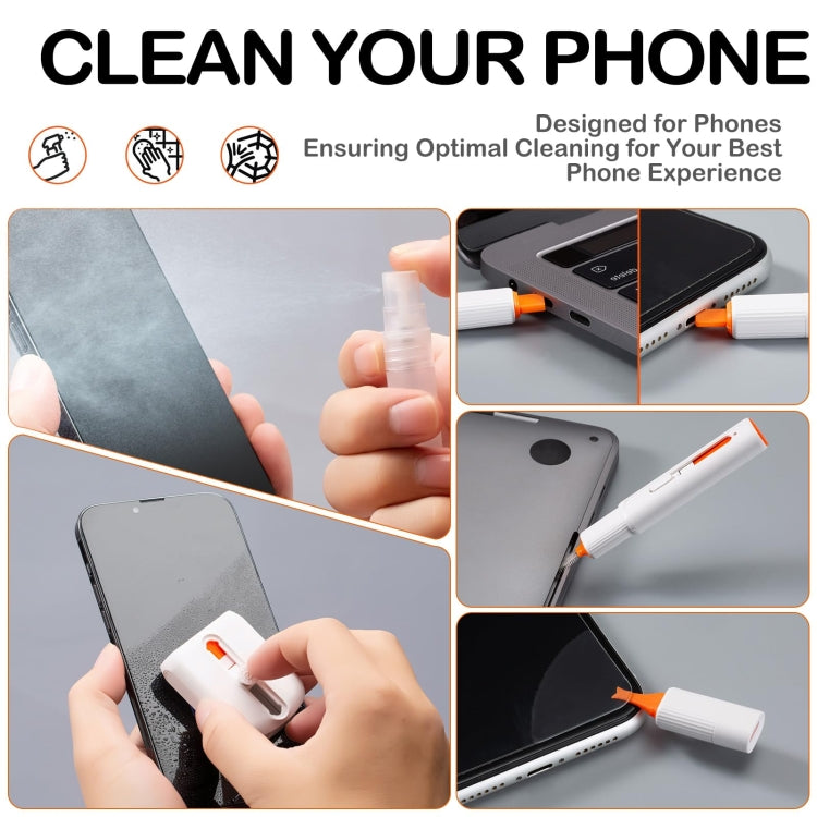 25 In 1 Electronics Cleaner KIT for Mobile Phone, Earbud, Laptop, Keyboard, Screen Clean Brush(White)