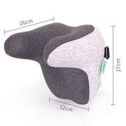 BEWALKER Car Headrest Memory Foam Neck Support Pillow Car Seat Cervical Cushion(Grey)