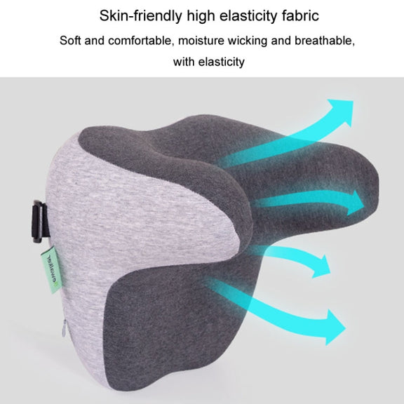 BEWALKER Car Headrest Memory Foam Neck Support Pillow Car Seat Cervical Cushion(Grey)