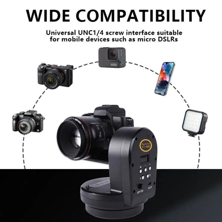 Desiontal YT-800 Cell Phone Camera Remote Control Gimbal 360 Rotation Panoramic Shooting Stabilizer(Standard)