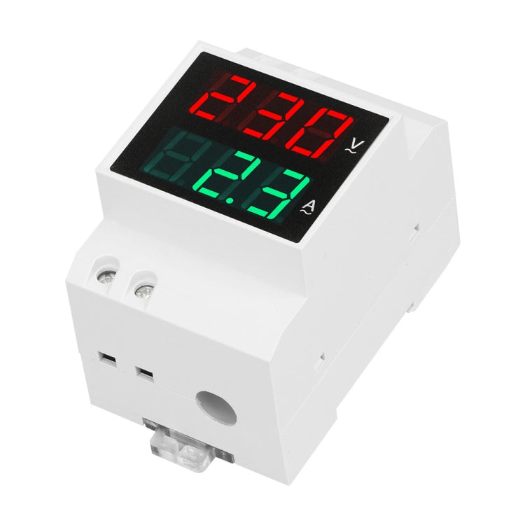 SINOTIMER SDM003-T 3 Digits DIN Rail Single-Phase AC Household Dual Display Voltage And Current Meter