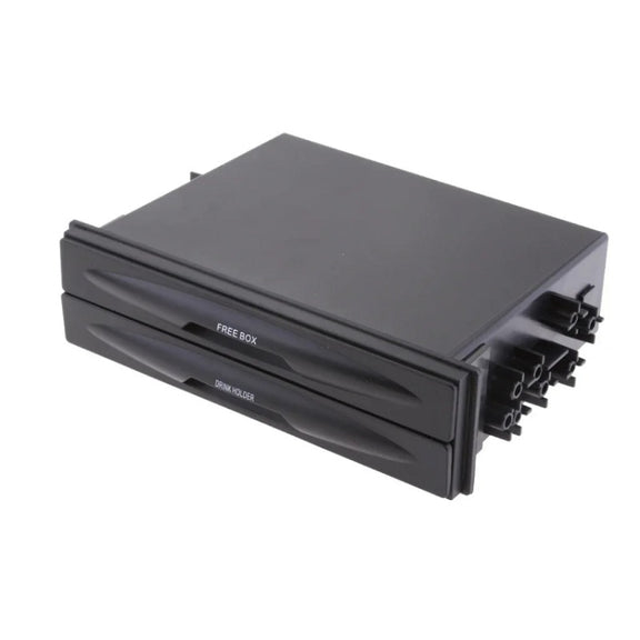 Car Audio Modified Multi-purpose Storage Box Cup Holder(Double-layer Box)