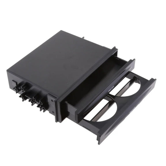 Car Audio Modified Multi-purpose Storage Box Cup Holder(Double-layer Box)