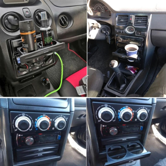 Car Audio Modified Multi-purpose Storage Box Cup Holder(Single-layer Box)