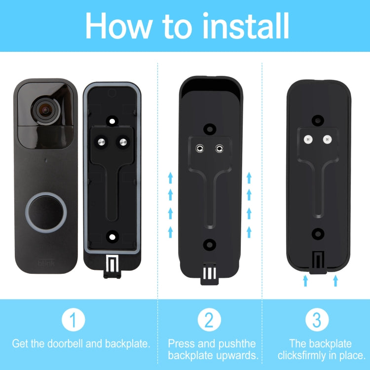 For Blink Doorbell Backplate Replacement Part(White)