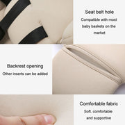 Infant Safety Seat Cushion Four Seasons Universal Stroller Lumbar Protection Pads(Grey)