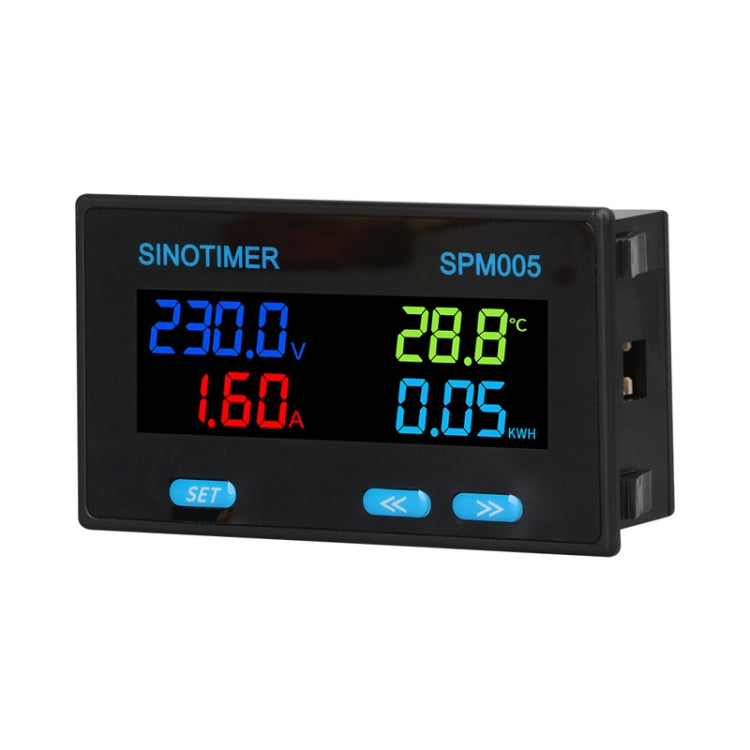 SINOTIMER SPM005 AC Digital Display Voltage Current Power Electricity Multifunctional Monitoring Meter, Specification: 100A